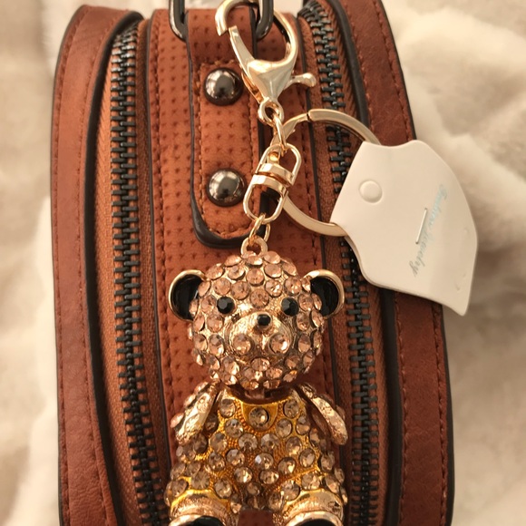 New Teddy Bear swarovski like key chain accessory - Picture 5 of 6